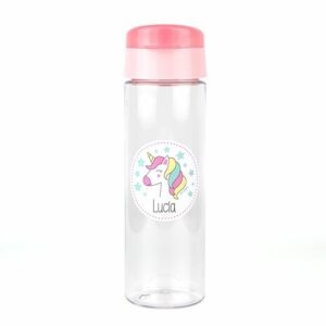 Botella unicornio personalizada