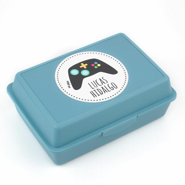 Caja porta alimentos personalizada consola