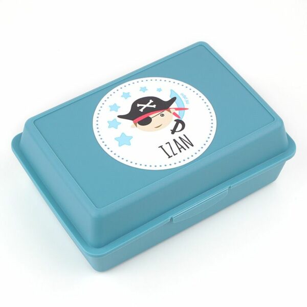 Caja porta alimentos personalizada pirata