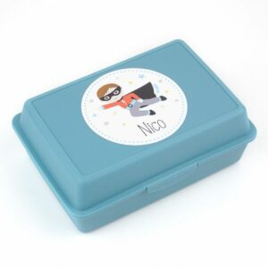 Caja porta alimentos personalizada superhéroes