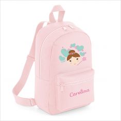 Mochila mediana nylon hada personalizada color a elegir