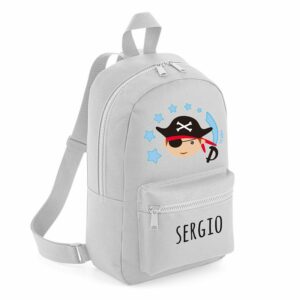 Mochila mediana nylon personalizada pirata color a elegir