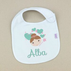 Babero hada personalizado