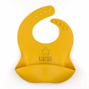 Babero silicona estrella personalizado
