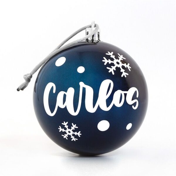 Bola Navidad azul personalizada