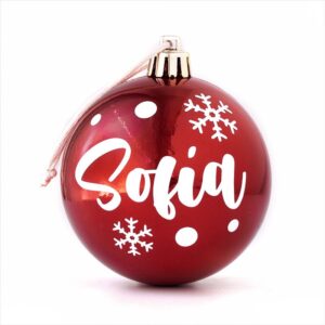 Bola Navidad personalizada roja