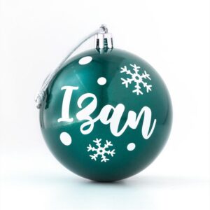 Bola Navidad personalizada verde