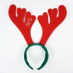 Diadema Navidad reno personalizada