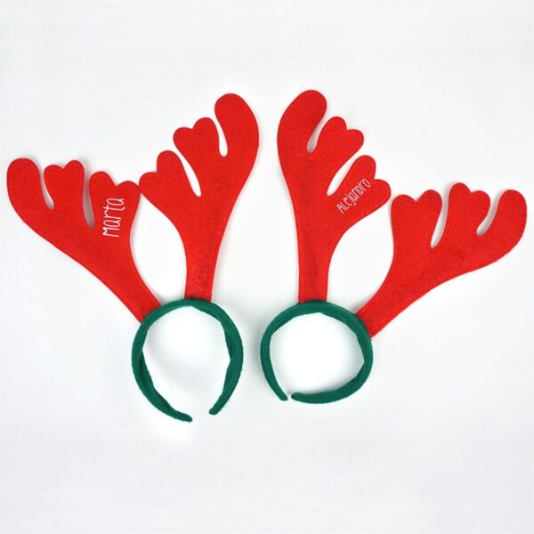 Diadema Navidad reno personalizada - Imagen 2