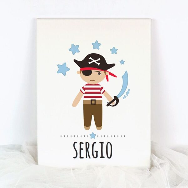 Lienzo personalizado pirata