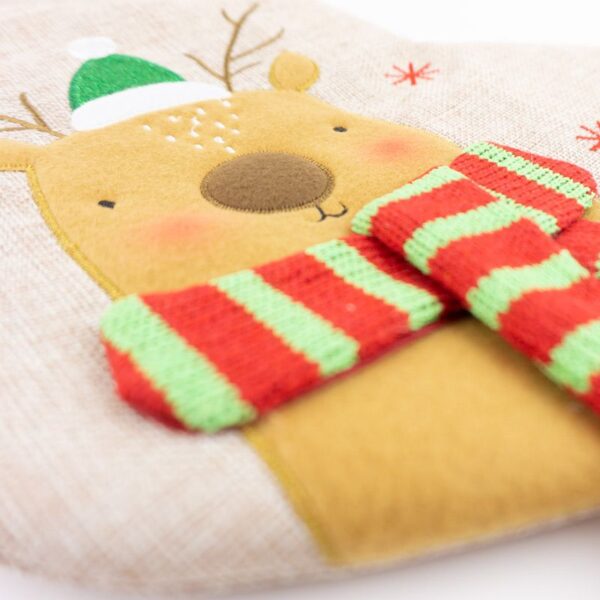 calcetin premium navidad reno personalizado (1)