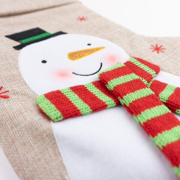 calcetin premium yute navidad muneco nieve personalizado (2)