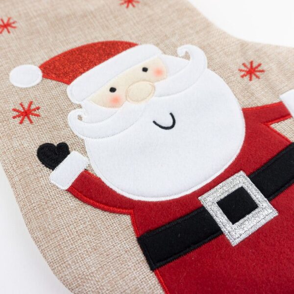 calcetin premium yute navidad papa noel esquiador personalizado (1)