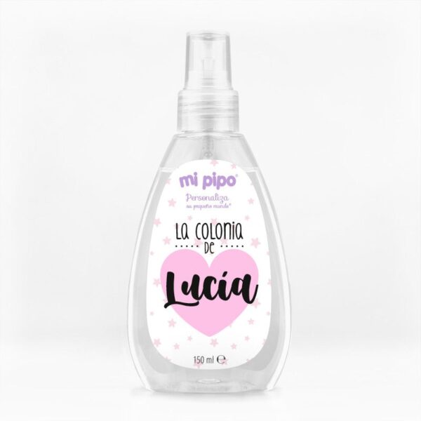 Agua de colonia personalizada la colonia de corazón rosa