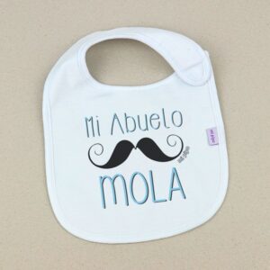 Babero Mi abuelo mola bigote