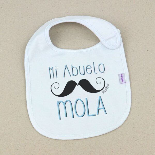Babero Mi abuelo mola bigote