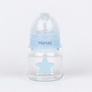 Biberón estrella azul 150ml personalizado