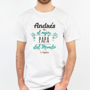 Camiseta personalizada El mejor papá del mundo