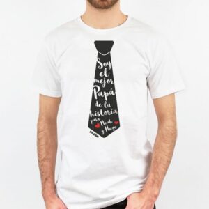 Camiseta corbata papá personalizada