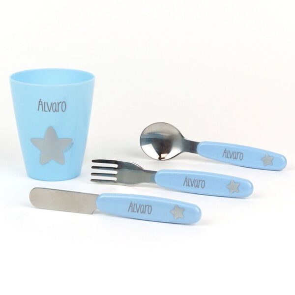 Set vaso y cubiertos personalizados - Imagen 4
