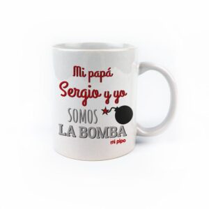 Taza personalizada Mi papá y yo somos la bomba