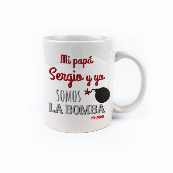 Taza personalizada Mi papá y yo somos la bomba