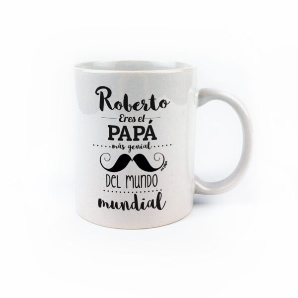 Taza personalizada El papá más genial del mundo mundial