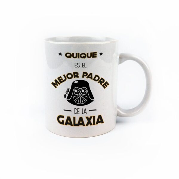 Taza personalizada El mejor padre de la galaxia