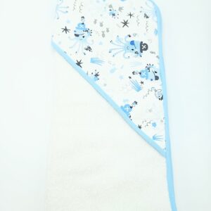 Capa de baño pulpo azul