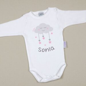 Body personalizado nube rosa