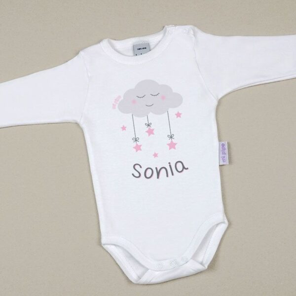 Body personalizado nube rosa