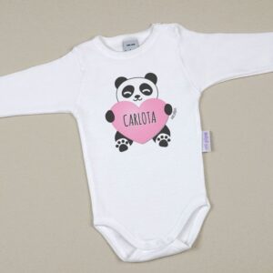 Body personalizado panda rosa