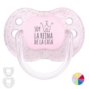 Chupete purpurina soy la reina de la casa