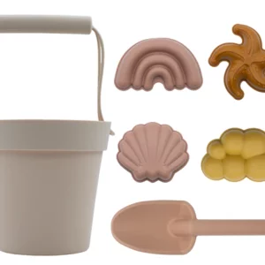 Set de juguetes de playa silicona orgánica beige