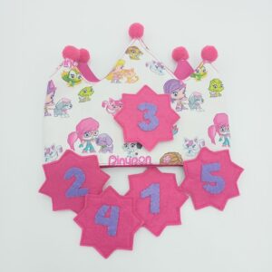 Corona de cumpleaños Pin y Pon