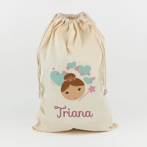 Saco para juguetes personalizado hada