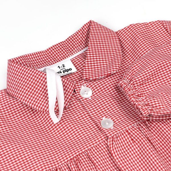 Bata colegial básica roja - Imagen 5