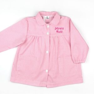 Bata colegial básica rosa