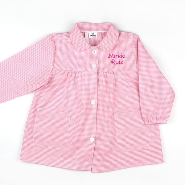 Bata colegial básica rosa