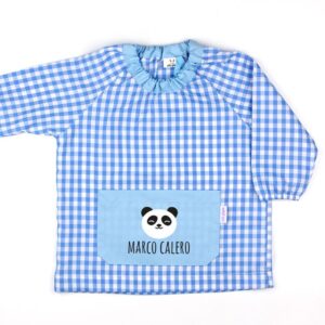 Babi bolsillo panda azul personalizado