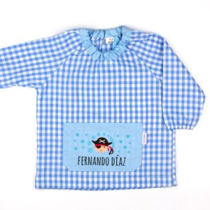 Babi bolsillo pirata azul personalizado