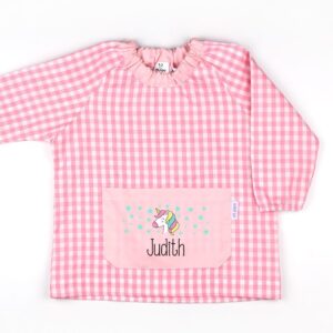Babi bolsillo unicornio rosa personalizado