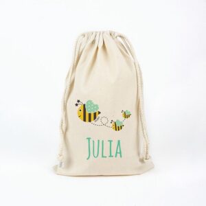 Bolsa algodón abejita personalizada