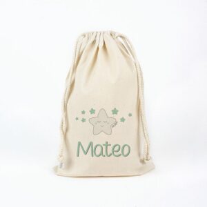 Bolsa algodón estrella sonrisa personalizado