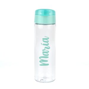 Botella caligrafía menta personalizada