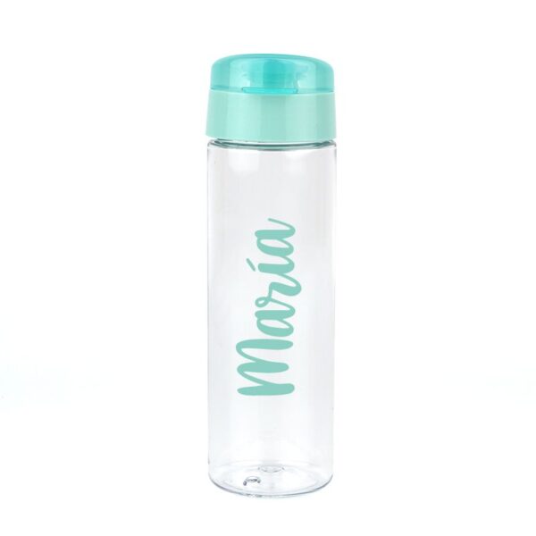 Botella caligrafía menta personalizada