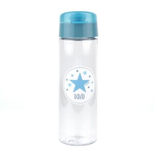 Botella estrella azul personalizada