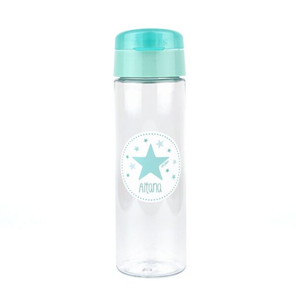 Botella estrella menta personalizada