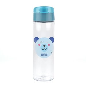 Botella osito azul personalizada