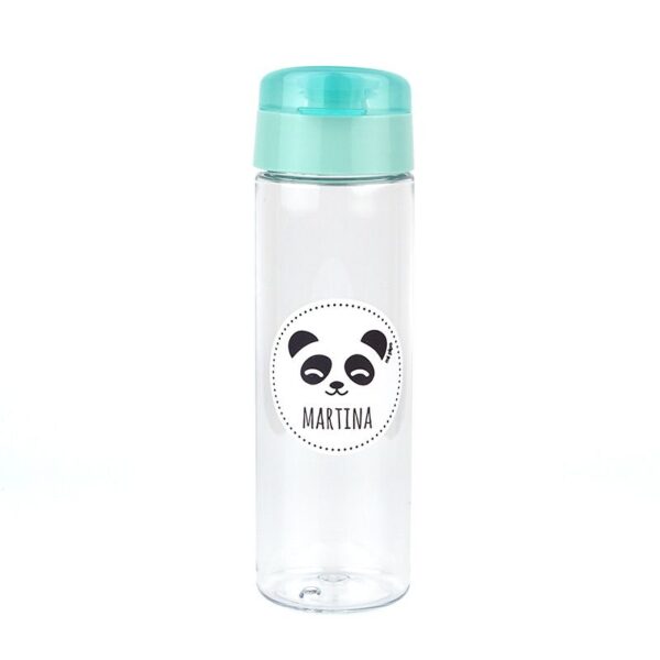 Botella panda menta personalizada